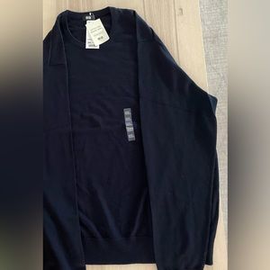 Men’s 3XL UNIQLO Navy Extra Fine Merino Crew Neck Long Sleeve sweater